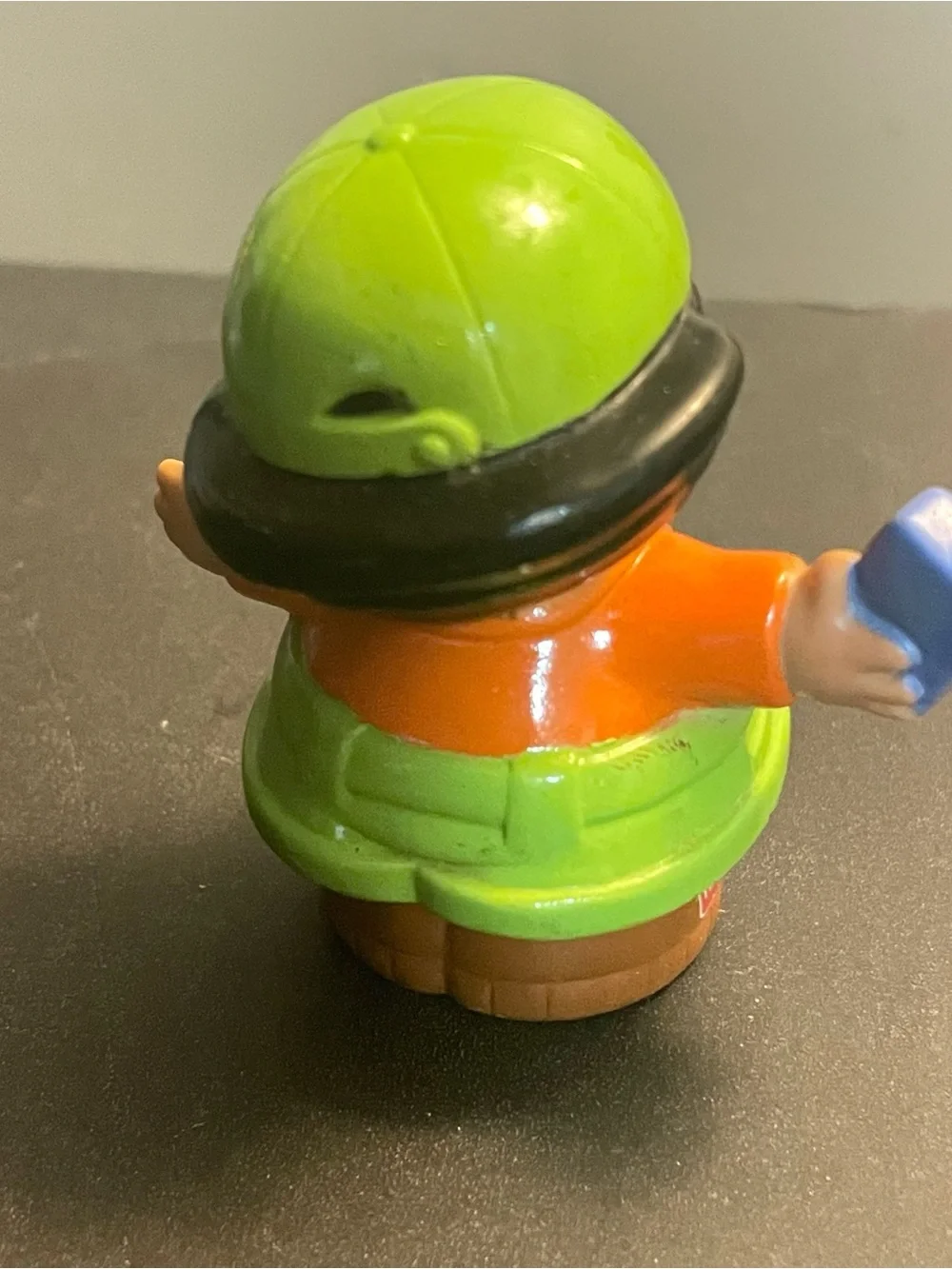 Little people chubby Green and Orange Figure Toy with walkie talkie